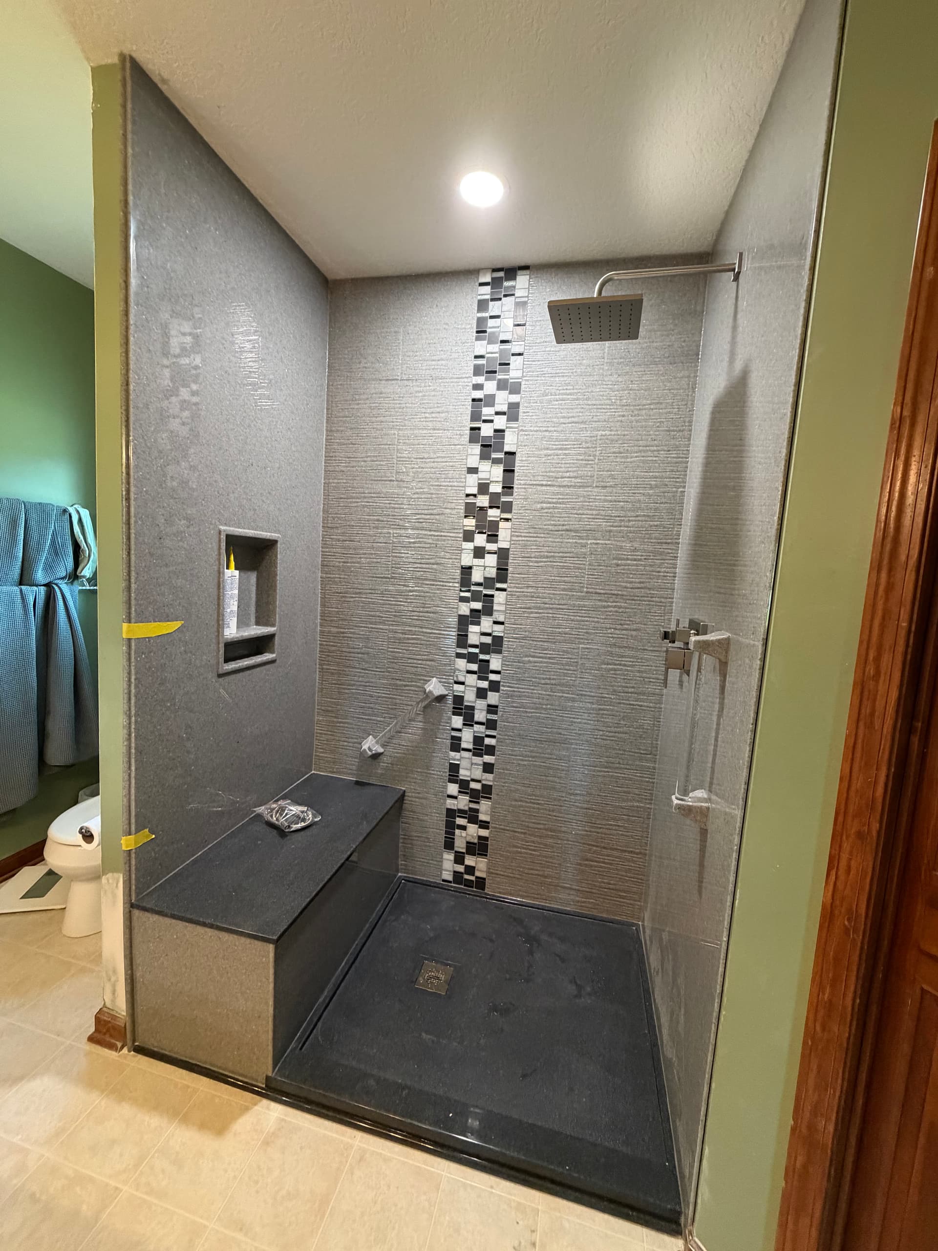 Gallery photos for Custom Onyx Shower Upgrade in Columbia City: Image #1
